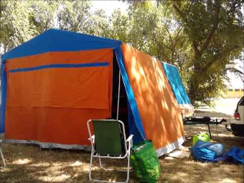 SKIF M sátras utánfutó felállítása