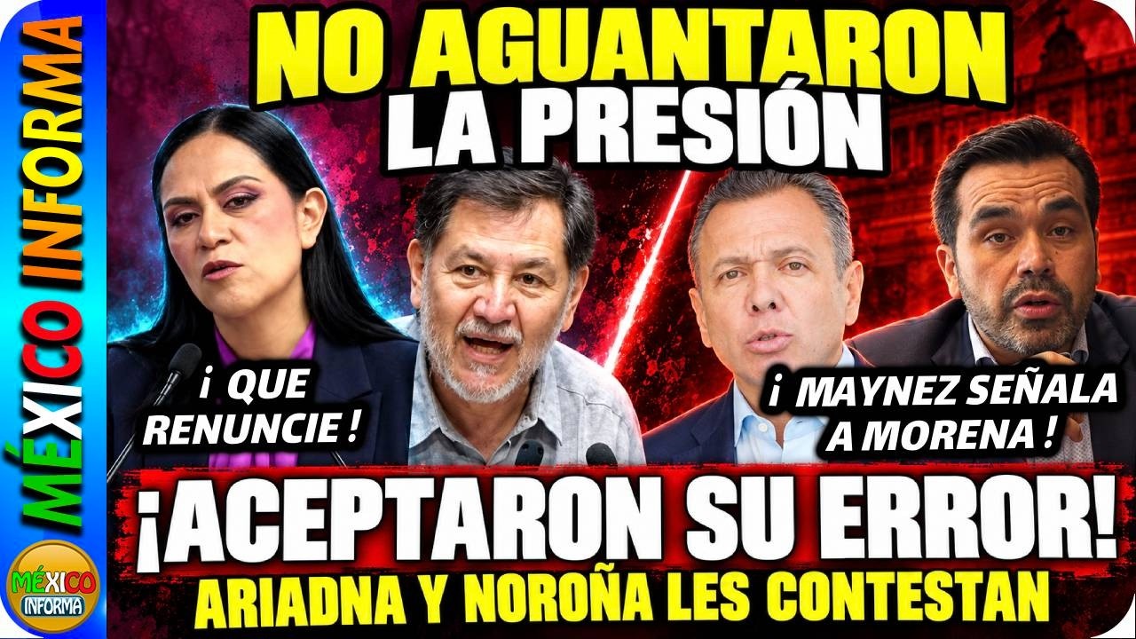 NO AGUANTARON LA PRESIÓN. MAYNEZ SE DESCARA Y MORENA LE CONTESTA. TACHAN A MC DE R3PRES0R.