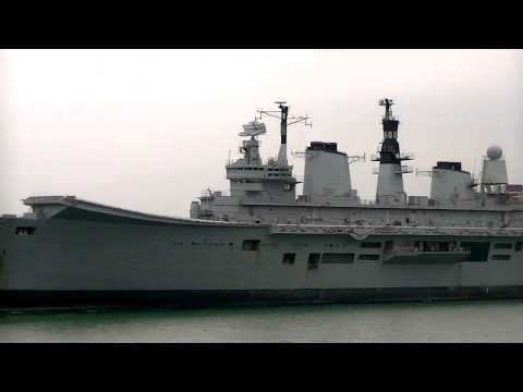 HMS Ark Royal Leaving Portsmouth for the Last time.20th May 2013