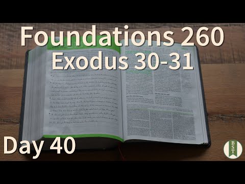 F260 Day 40: Exodus 30-31 [Bible Study Minute]