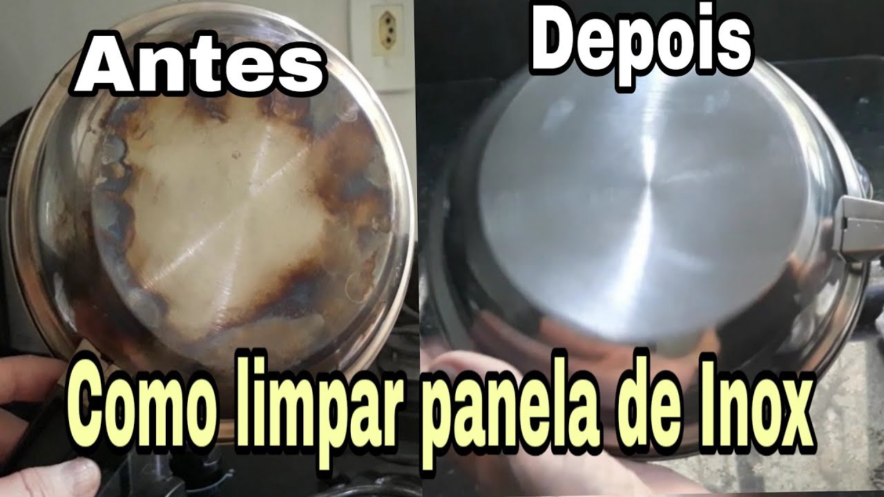 COMO LIMPAR PANELA DE INOX  MANCHADA  (O unico que funciona de verdade)