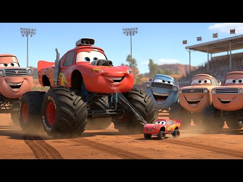 Big McQueen vs Small McQueen | Monster Wheels Pixar Style 🚗🔥 | Epic 30 Scene Show!