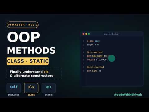 Python Oop Methods — Instance Vs Class Vs Static Explained 22 1 Python3