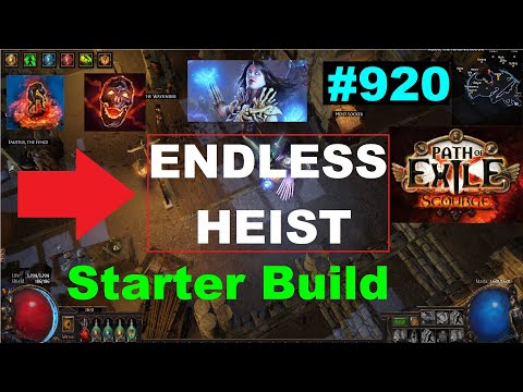 [Path of Exile] ENDLESS HEIST MINION ARMY NECROMANCER STARTER BUILD GUIDE in 3.16 Scourge - 920