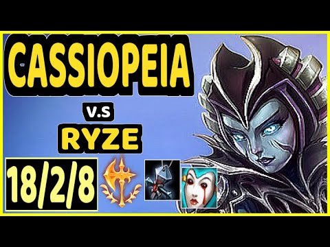 NISQY (CASSIOPEIA) vs RYZE - 18/2/8 KDA MID CHALLENGER GAMEPLAY - EUW