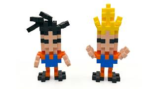 Plus-Plus Dragon Ball Goku & Super Saiyan Goku Instructions