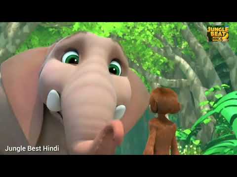New Jungle Best Hindi. || 🐒Munki and 🐘Trunk in Hindi Movie Cartoon Episode  Hindi Main