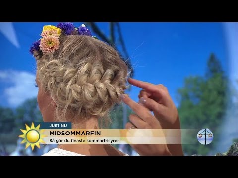 Så fixar du regnvänliga midsommarfrisyren - Nyhetsmorgon (TV4)