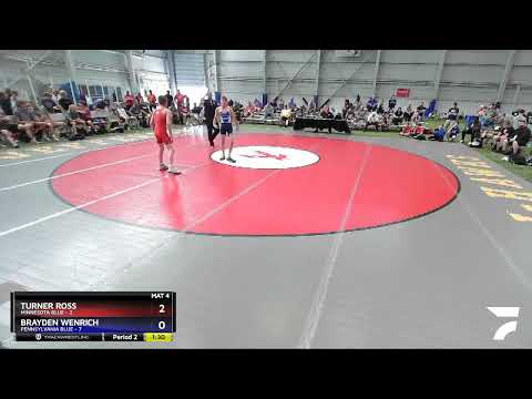 94 Lbs Round 1 (8 Team) - Turner Ross, Minnesota Blue Vs Brayden Wenrich, Pennsylvania Blue 6159