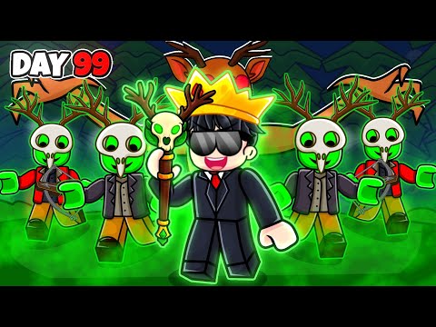 I Survived as a NECROMANCER in 99 Nights in the Forest Roblox