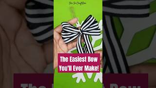 🔥 You Won't BELIEVE How EASY This Quick Bow Is! #bowdiy #shesocraftdee #shorts
