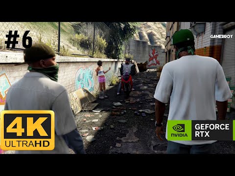 Grand Theft Auto 5 4K Ultra Graphics Gameplay Part 6 - GTA 5 PC 4K 60FPS