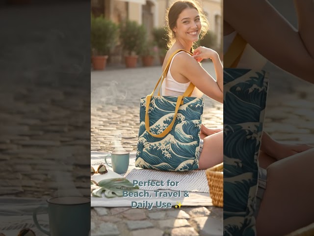 Vídeo relacionado con MORIARTY ART PROJECT Tote Bag La Gran Ola De Kanagawa