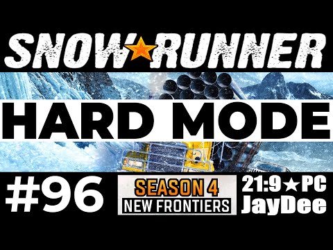 HARD MODE Tag #96 - Balkenquerung repariert und Spritlogistik - Kosmodrom/AMUR ★ SNOWRUNNER Deutsch