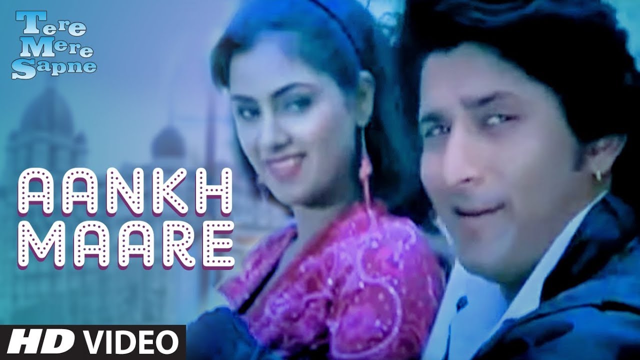 Aankh Maare O Karke Ishaare, O Ladka Aankh Maare Lyrics | Tere Mere Sapne | Kumar Sanu, Kavita Krishnamurthy | Viju Shah
