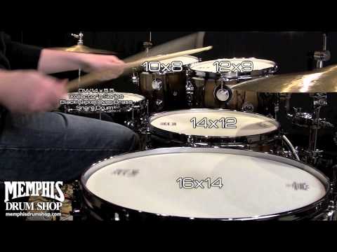 DW Collector's Series Exotic Ivory Ebony Drum Set 22/10/12/14/16