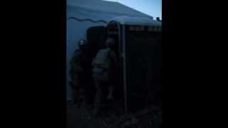preview picture of video '372nd MP Co PSD clearing porta john w/ full gear'