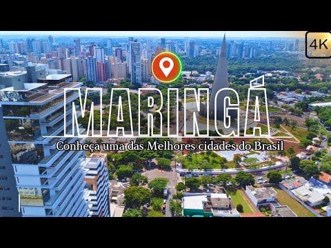 MARINGÁ uma das melhores cidades do Brasil vista através de um Drone.