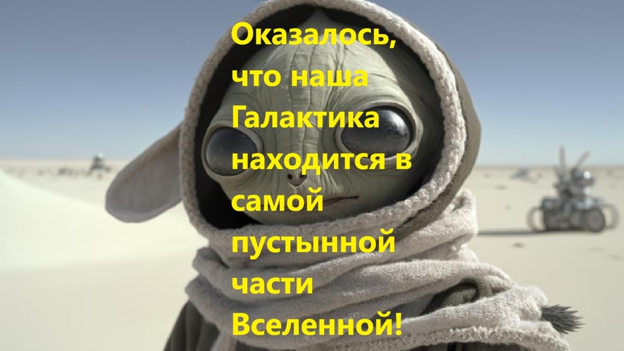 Оказалось, что наша Галактика находится в самой пустынной части Вселенной!