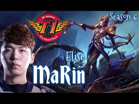 SKT T1 MaRin ELISE Jungle vs Lee Sin - Patch 5.23 KR | League of Legends