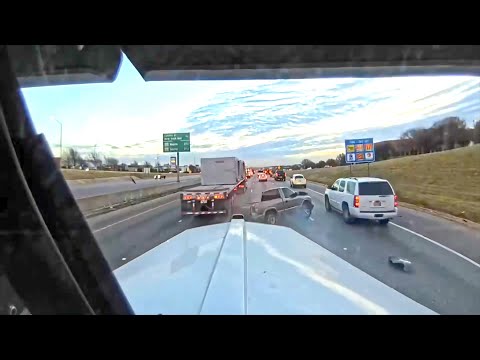 OMG Moments Caught By Semi Truck Drivers - 12