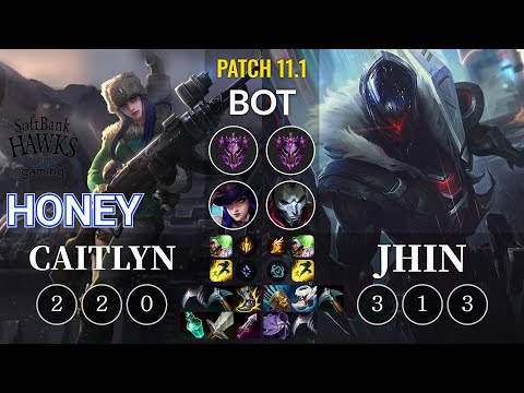 SHG Honey Caitlyn vs Jhin Bot - KR Patch 11.1
