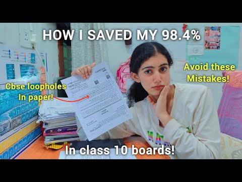 10th boards- I did *this* in last month to score 98.4% #cbse #boards