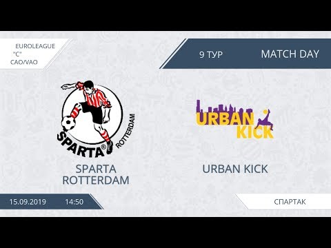 AFL19. Euroleague C. Division CAO/VAO. Day 9. Sparta Rotterdam - Urban Kick.