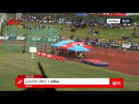 COCA-COLA GAMES fijivillage Re:Live | Day 2 Junior Girls 400M Final