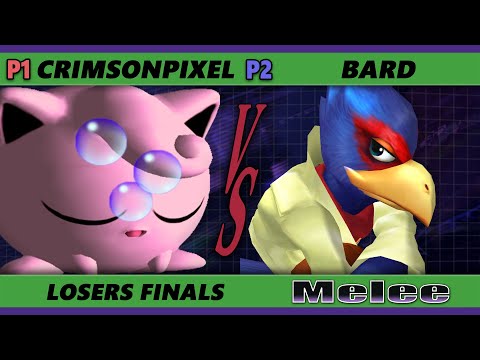 S@X 449 Losers Finals - Bard (Falco) Vs. CrimsonPixel (Jigglypuff) Smash Melee - SSBM