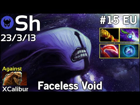 Sh [Aachen] plays Faceless Void!!! Dota 2 7.21