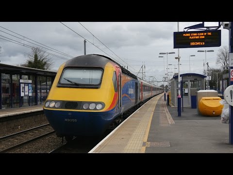 East Midlands Trains 43055 (43075 on the rear) powers north past Harpenden - 1D52