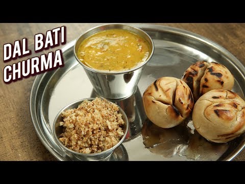 Rajasthani Dal Bati Recipe - How To Make Dal Baati Churma - Main Course Recipe - Varun