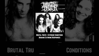 Brutal Truth - Extreme Conditions Demand Extreme Responses: what an album this is! #shorts