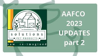 AAFCO UPDATES part 2