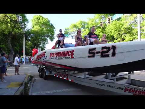 Key West LIVE - World's Fastest Boat Parade - RWO Powerboats in HD [1080p60fps]