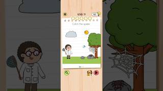 Brain Test 5 Level 77: Catch the spider Walkthrough
