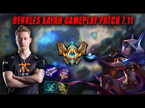 FNC Rekkles Xayah | Season 7 Xayah vs Sivir Gameplay | Patch 7.11