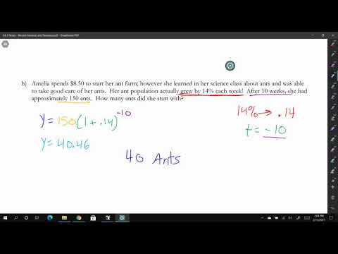 Algebra 2 5 B 1 Percent Increase And Decrease