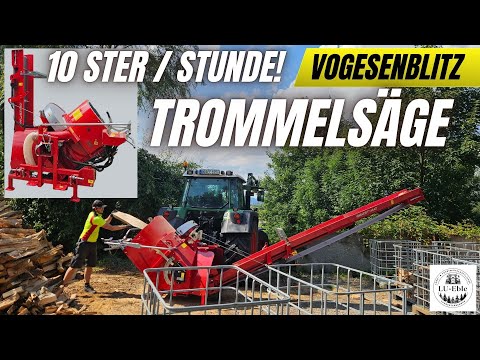 10 steres per hour! Drum saw tested: AMR Vogesenblitz Quatromat SAT4-700