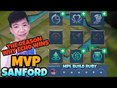 THANK YOU SANFORD FOR THIS NEW RUBY BUILD AND EMBLEM 2022 🔥 - MLBB