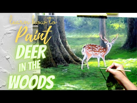 Acrylic Painting - The Deer