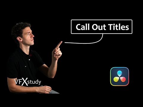 Call Out Title Template from Scratch in Resolve / Fusion