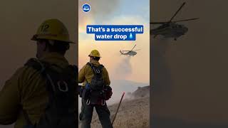 Aerial firefighters tackle California wildfire