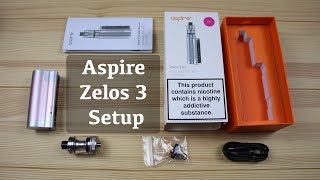 Aspire Zelos 3 | Setup Instructions