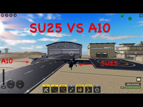 Su25 Frogfoot vs A10 Warthog in War Tycoon
