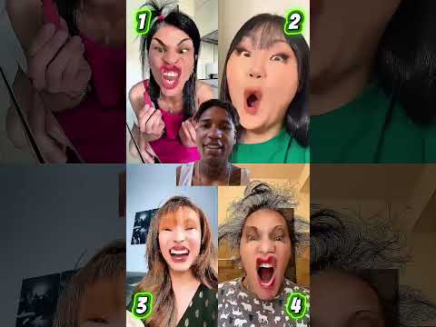 Which one did you like 1, 2, 3 or 4 ?🥰 #funny #duet #comedy #edit #dance #kikakim #abcd #ytshorts