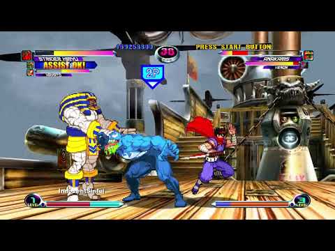 Marvel Vs Capcom 2 Xbox 360 Arcade Mode As War Machine Iron Man Cable