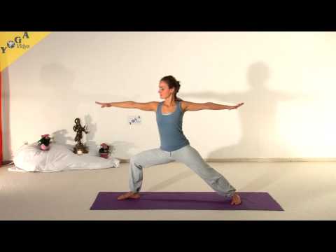 Yogaübung: Heldendreieck Variation (in gebundener Form)