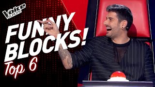 Download lagu FUNNY BLOCK MOMENTS in The Voice Kids! | TOP 6 mp3